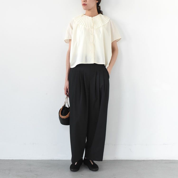 high waist tuck PT ハイウエストタックパンツ