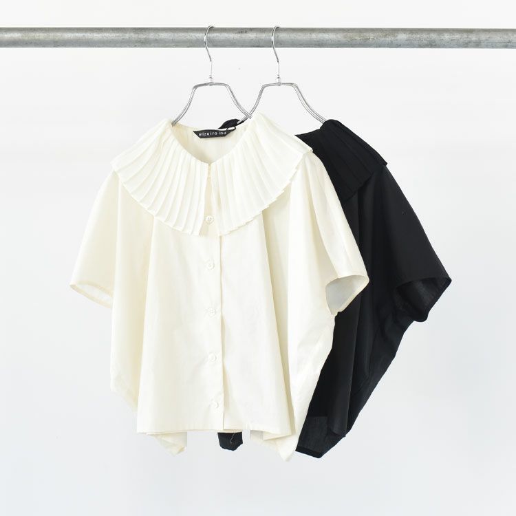 pleats collar shirt プリーツカラーシャツ