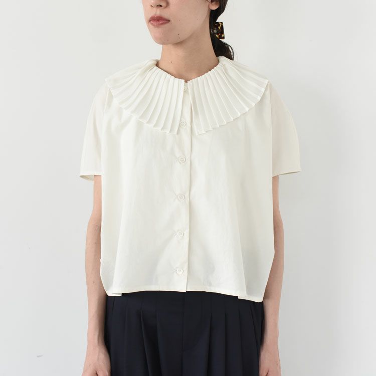 pleats collar shirt プリーツカラーシャツ