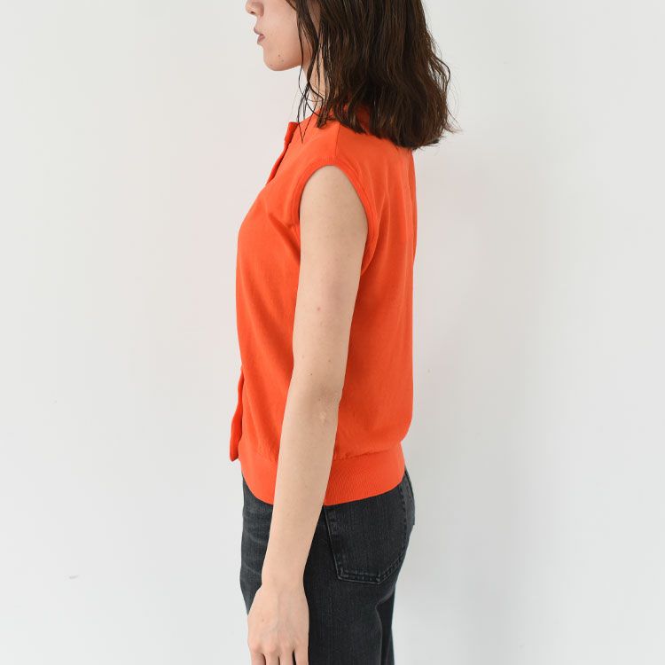 ICE COTTON KNIT SLEEVELESS TOP アイスコットンニットスリーブレストップ