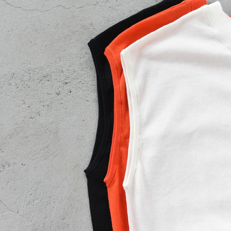 ICE COTTON KNIT SLEEVELESS TOP アイスコットンニットスリーブレストップ