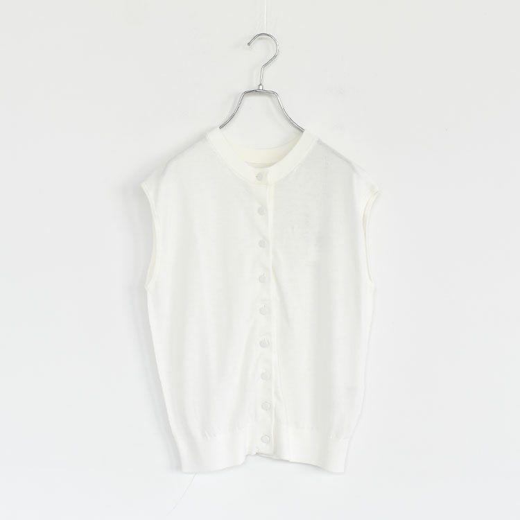 ICE COTTON KNIT SLEEVELESS TOP アイスコットンニットスリーブレストップ