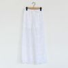 sheer cotton 3D embroidery easy pants シアーコットン3Dエンブロイダリーイージーパンツ