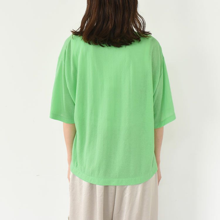 SHEER GAUZE HALF SLEEVE TEE シアーガーゼハーフスリーブTシャツ