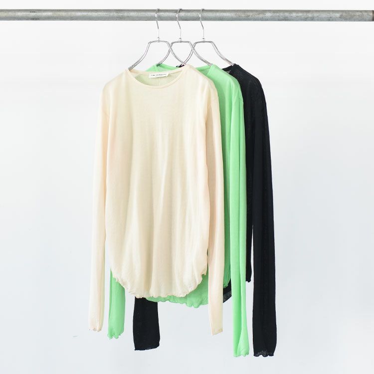 SHEER GAUZE LONG SLEEVE TEE シアーガーゼロングスリーブTシャツ