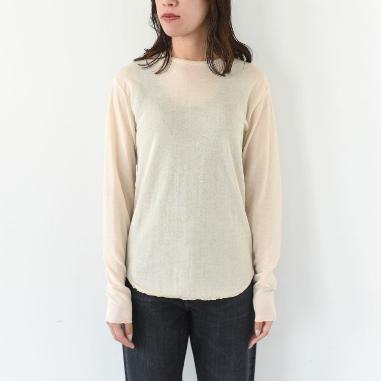 SHEER GAUZE LONG SLEEVE TEE シアーガーゼロングスリーブTシャツ
