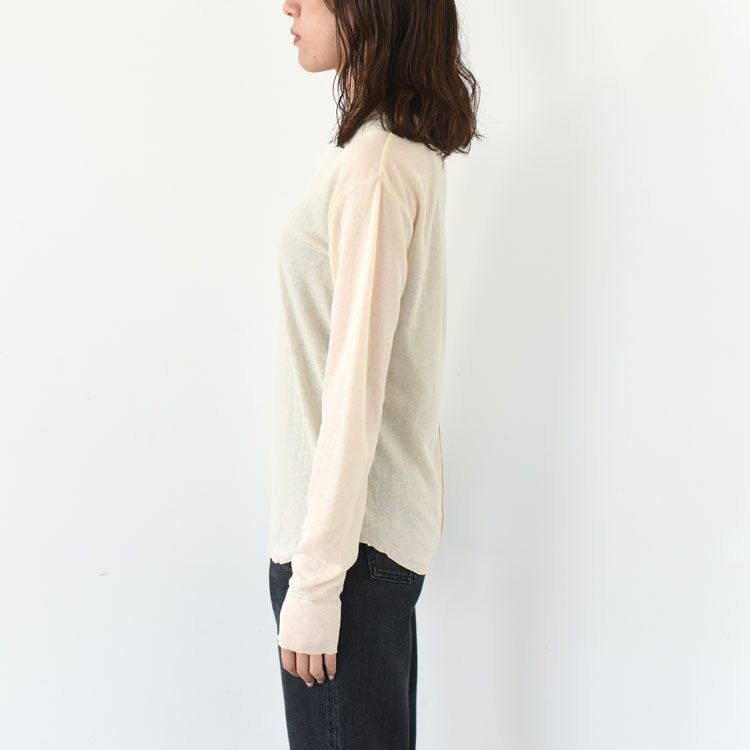 SHEER GAUZE LONG SLEEVE TEE シアーガーゼロングスリーブTシャツ
