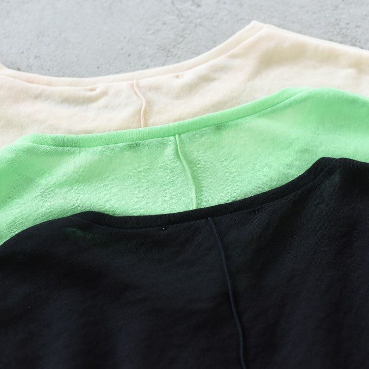 SHEER GAUZE LONG SLEEVE TEE シアーガーゼロングスリーブTシャツ