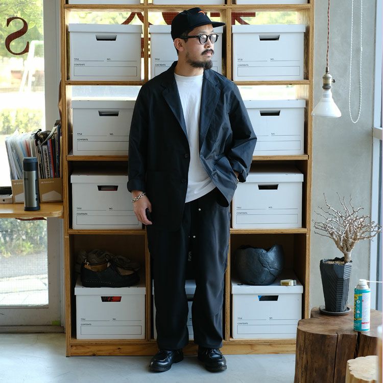 RECYCLED POLYESTER×SILK TAFFETA STROLL AROUND JACKET リサイクルポリエステル×シルクタフタ / ストロールアラウンドジャケット