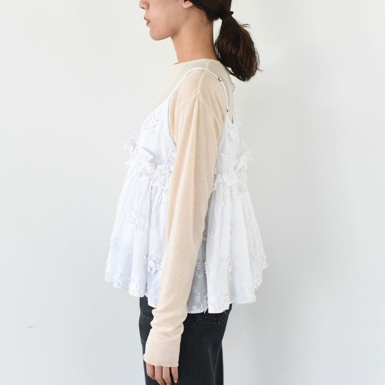 3D embroidery camisole 3Dエンブロイダリーキャミソール