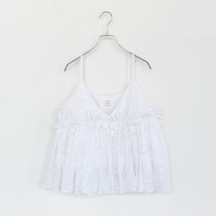 3D embroidery camisole 3Dエンブロイダリーキャミソール