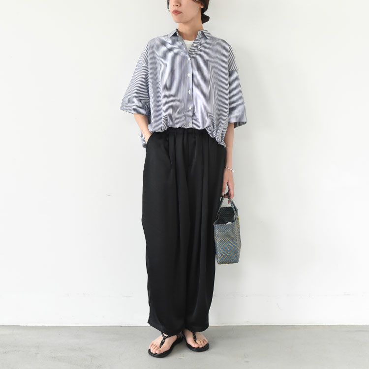 satin wide cargo PT サテンワイドカーゴパンツ