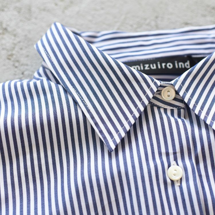 stripe half slv balloon shirt ストライプハーフスリーブ バルーンシャツ