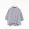 stripe half slv balloon shirt ストライプハーフスリーブ バルーンシャツ