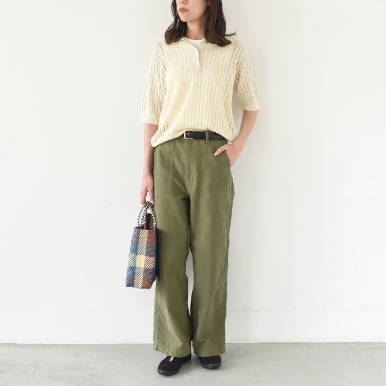 pattern knitting knit polo パターンニッティングニットポロ