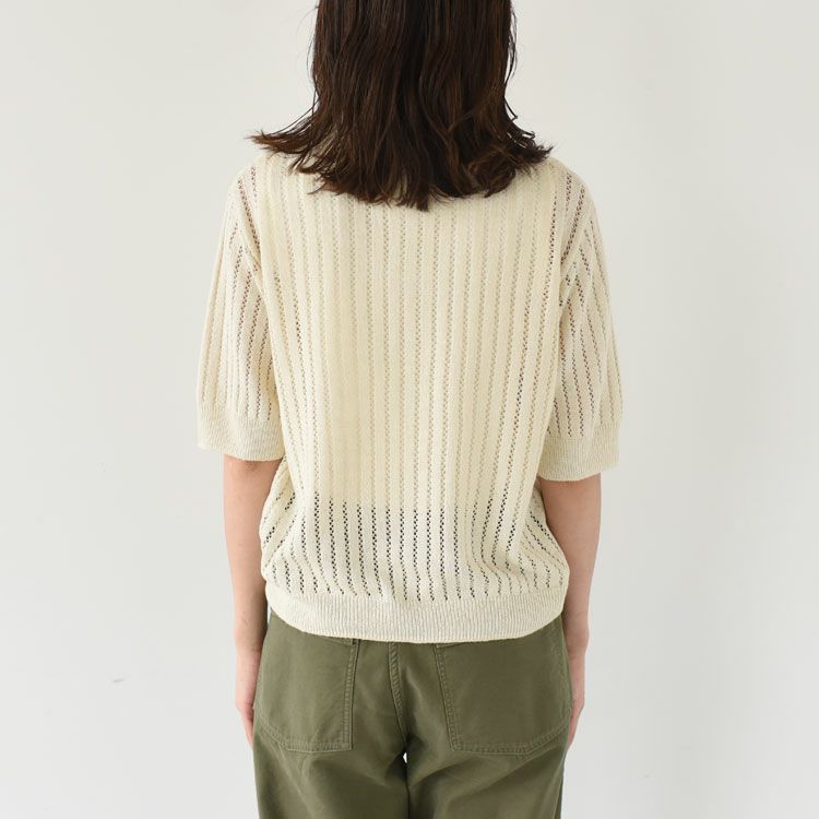 pattern knitting knit polo パターンニッティングニットポロ