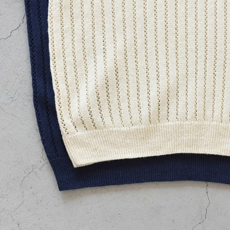 pattern knitting knit polo パターンニッティングニットポロ