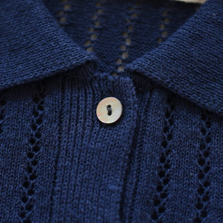 pattern knitting knit polo パターンニッティングニットポロ