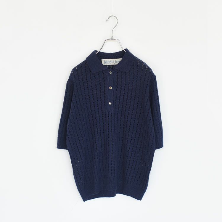 pattern knitting knit polo パターンニッティングニットポロ