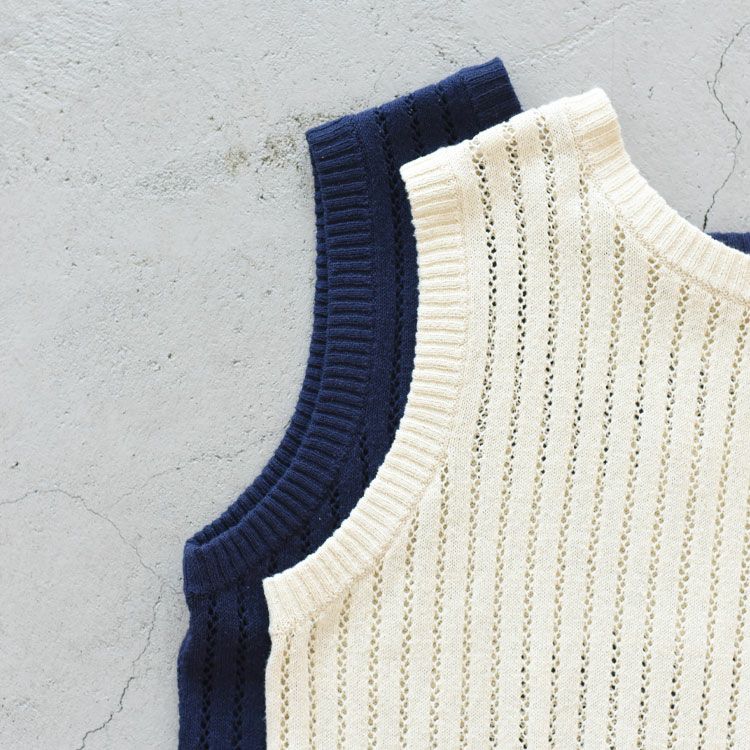 pattern knitting 2way vest パターンニッティング2WAYベスト
