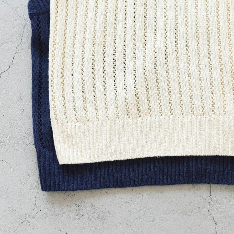 pattern knitting 2way vest パターンニッティング2WAYベスト