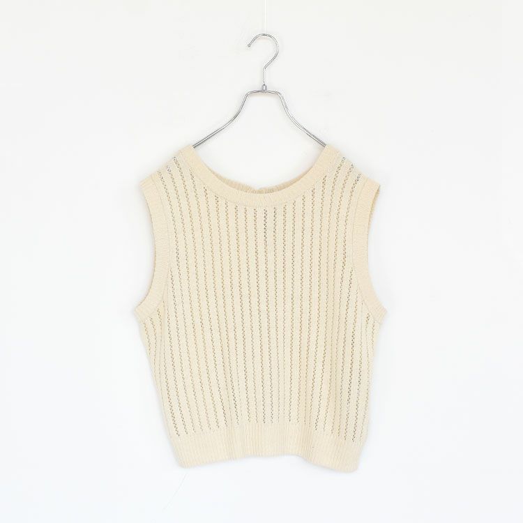 pattern knitting 2way vest パターンニッティング2WAYベスト