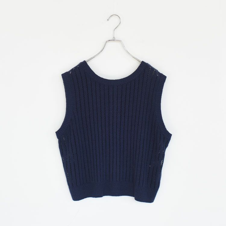 pattern knitting 2way vest パターンニッティング2WAYベスト