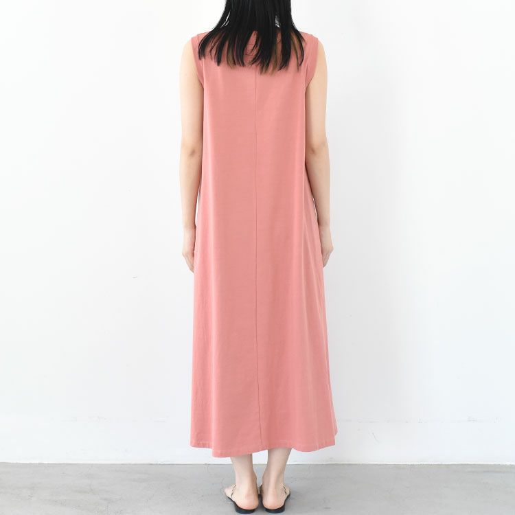 Cotton Jersey Sleeveless Flared Dress コットンジャージー スリーブレスドレス