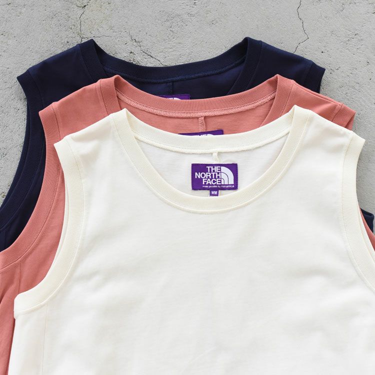 Cotton Jersey Sleeveless Flared Dress コットンジャージー スリーブレスドレス