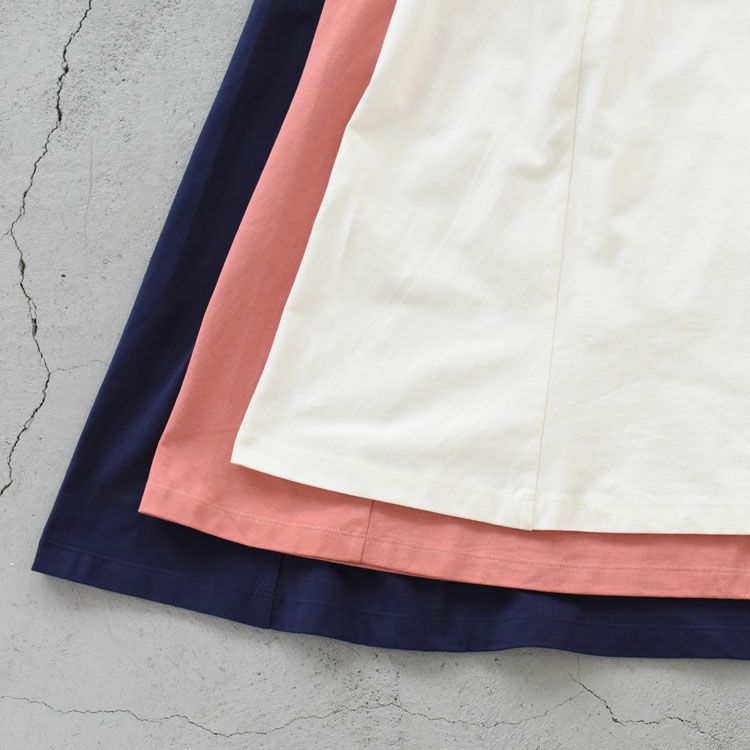 Cotton Jersey Sleeveless Flared Dress コットンジャージー スリーブレスドレス