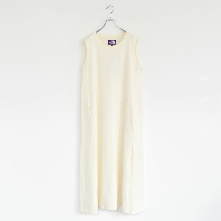 Cotton Jersey Sleeveless Flared Dress コットンジャージー スリーブレスドレス