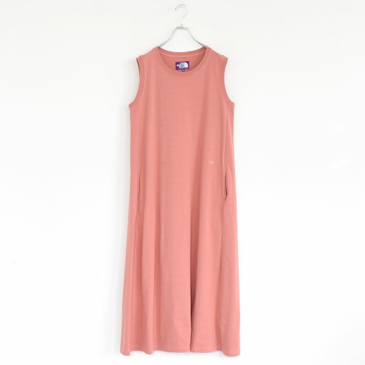 Cotton Jersey Sleeveless Flared Dress コットンジャージー スリーブレスドレス