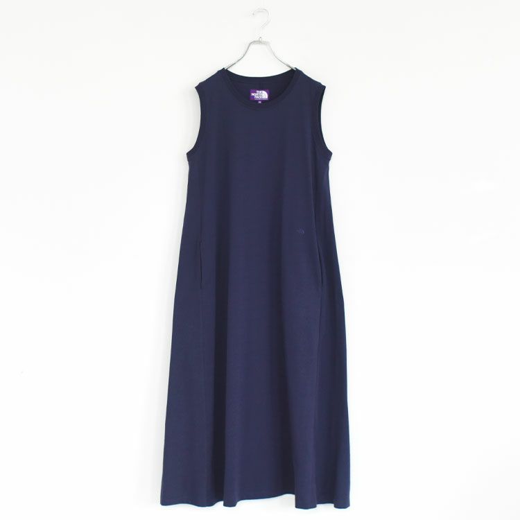 Cotton Jersey Sleeveless Flared Dress コットンジャージー スリーブレスドレス