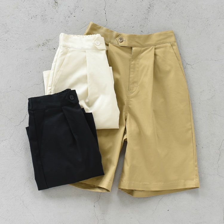 tuck short pants タックショートパンツ