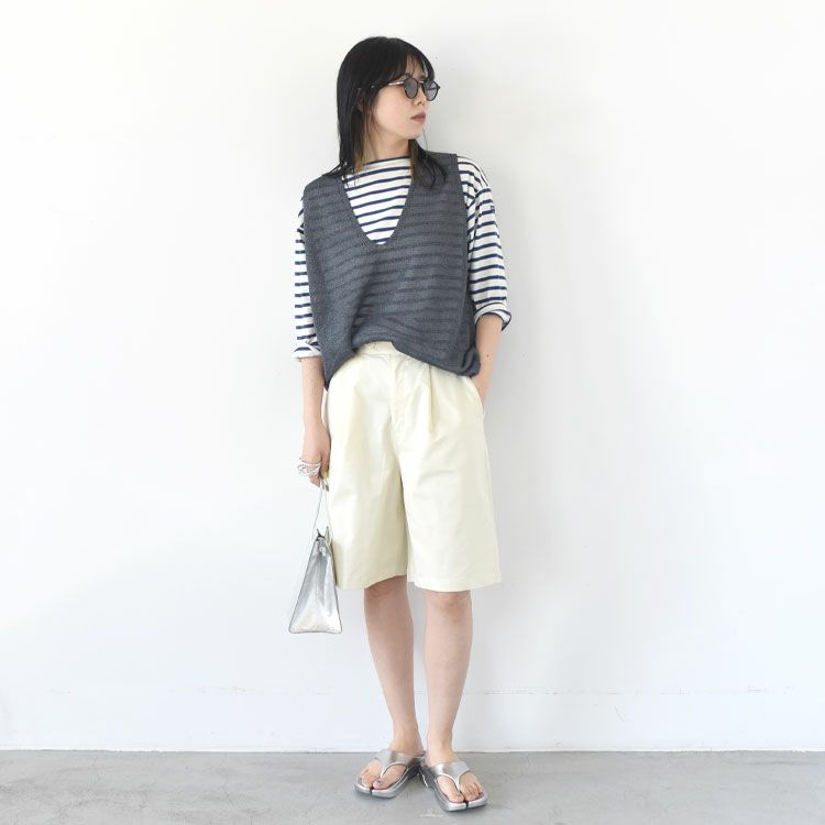 tuck short pants タックショートパンツ