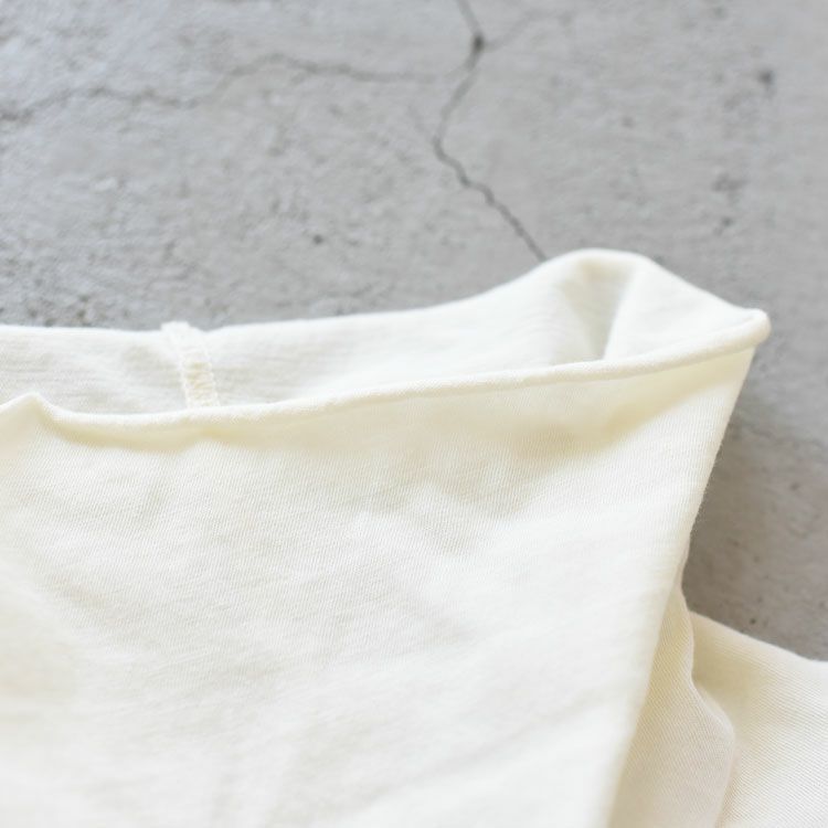 twisted cotton jersey high-neck sleeveless Tee ハイネック スリーブレスティー