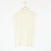 twisted cotton jersey high-neck sleeveless Tee ハイネック スリーブレスティー