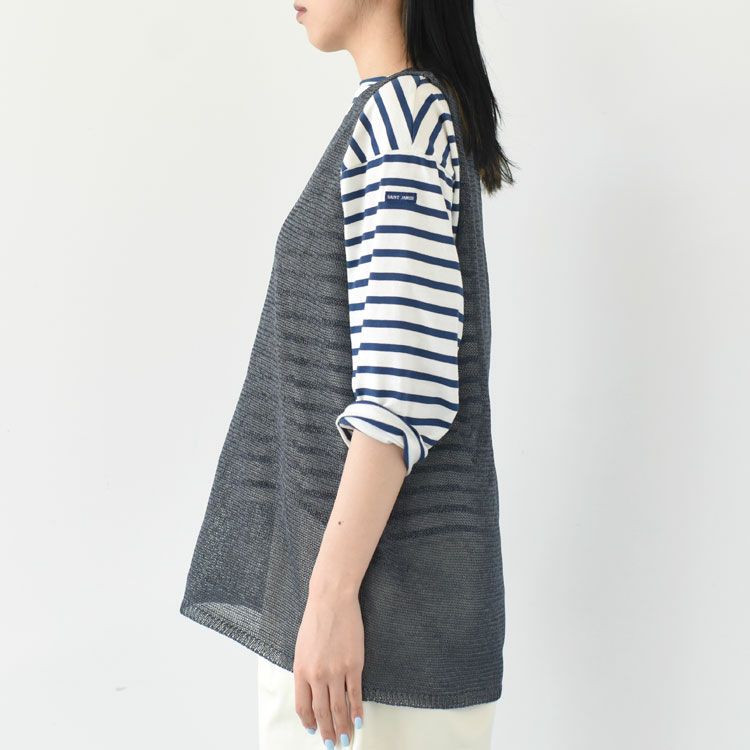 wide V neck vest ワイドVネックベスト