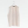 wide V neck vest ワイドVネックベスト