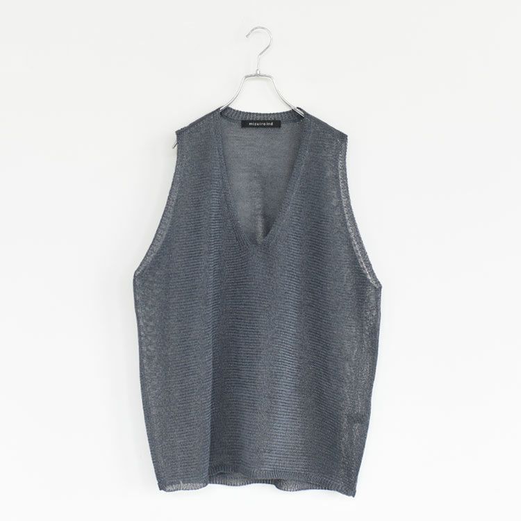wide V neck vest ワイドVネックベスト