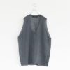 wide V neck vest ワイドVネックベスト
