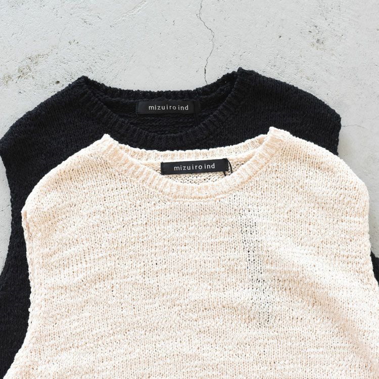 crew neck short vest クルーネックショートベスト