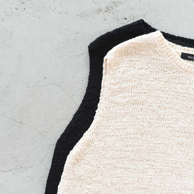 crew neck short vest クルーネックショートベスト