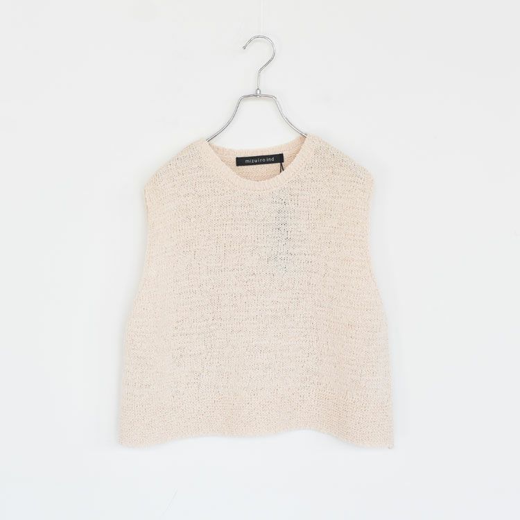 crew neck short vest クルーネックショートベスト