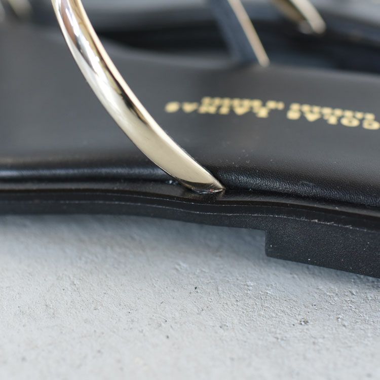 フィンガーフックフラットサンダル（スムースレザー）