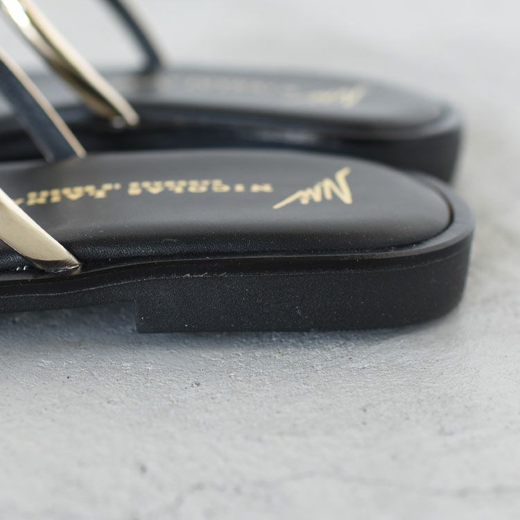 フィンガーフックフラットサンダル（スムースレザー）