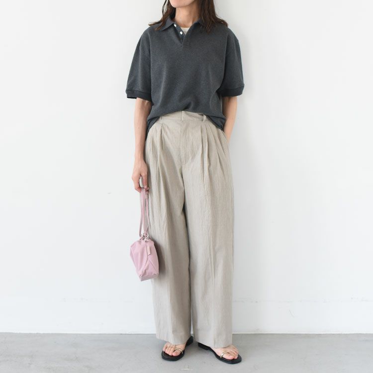 Check Tuck Pants チェックタックパンツ