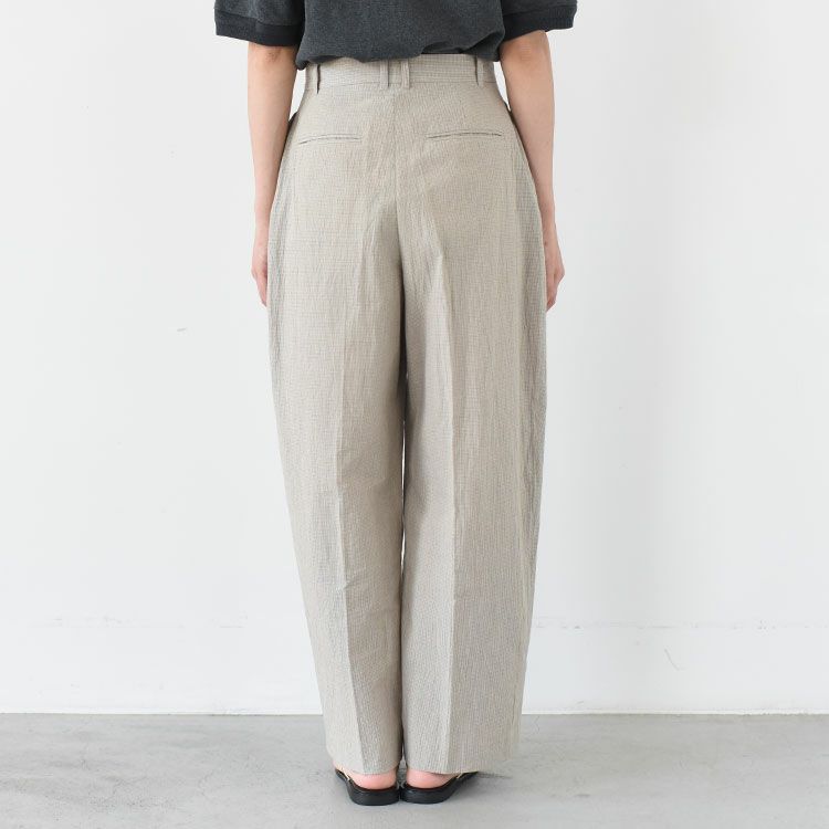 Check Tuck Pants チェックタックパンツ