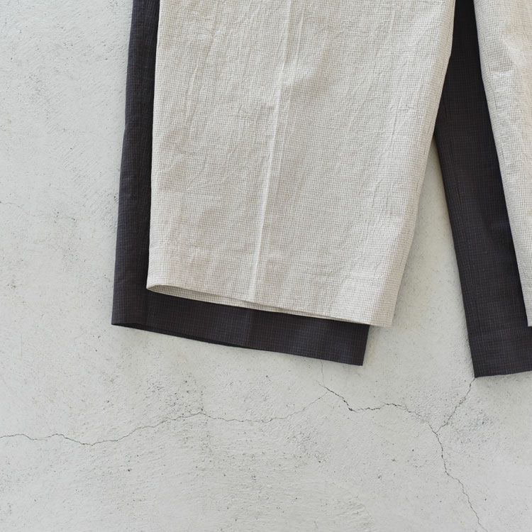 Check Tuck Pants チェックタックパンツ