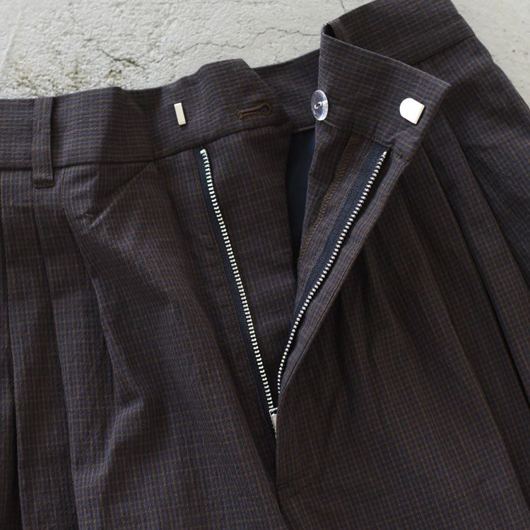 Check Tuck Pants チェックタックパンツ